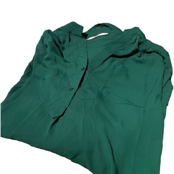 Hawthorne size large green blouse excellent condition see pics - Picture 2 of 2